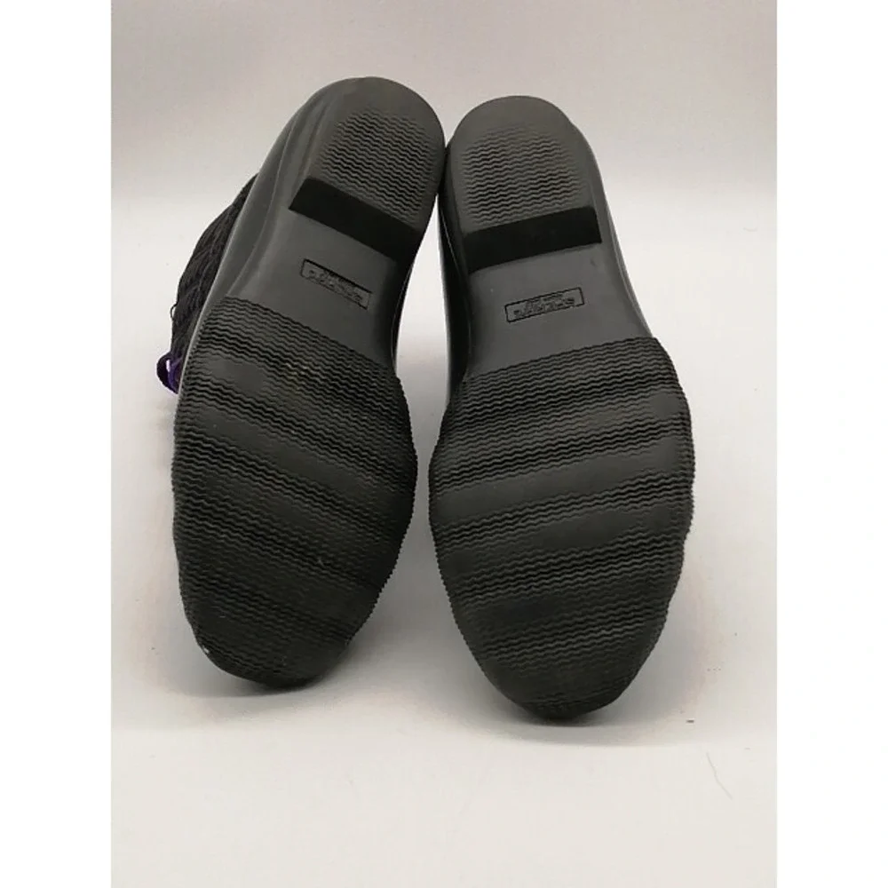 Sperry Boots Womens Black 7 Waterproof Ankle Duck Shoe Rubber Zip Fleece Lined